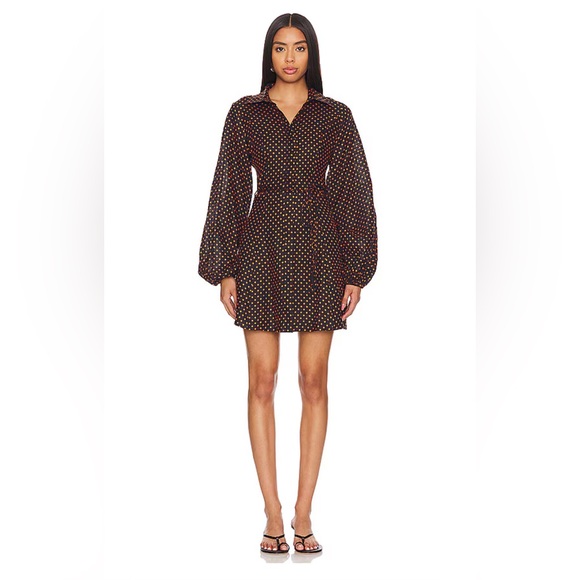 Faithfull the Brand Dresses & Skirts - Rae Mini Dress in Ludovica Polka Dot.